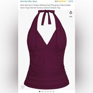 Maroon Tankini